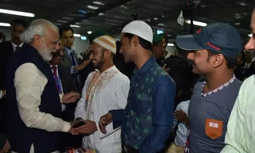 ലോകം ഇന്ത്യയിലേക്ക് ഉറ്റുനോക്കുന്നു; സൌദിയിലെ ഇന്ത്യക്കാരെ അഭിസംബോധന ചെയ്ത് മോദി