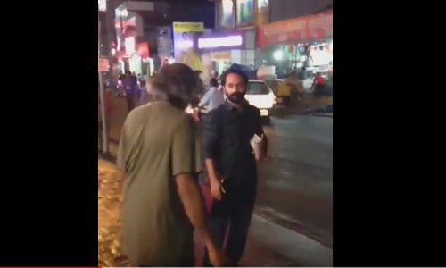 രാത്രിയില്‍ കടലയും കൊറിച്ച് കോട്ടയം നഗരവീഥികളിലൂടെ ഫഹദ്