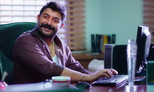 മുണ്ടുടുത്ത്, മീശ പിരിച്ച് അരവിന്ദ് സാമി; ഭാസ്കര്‍ ദ റാസ്കല്‍ തമിഴ് ട്രയിലര്‍ കാണാം