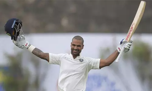 ചരിത്ര ടെസ്റ്റില് ഇന്ത്യക്കായി ചരിത്രം കുറിച്ച് ശിഖര് ധവാന് ചരിത്ര ടെസ്റ്റില് ഇന്ത്യക്കായി ചരിത്രം കുറിച്ച് ശിഖര് ധവാന്