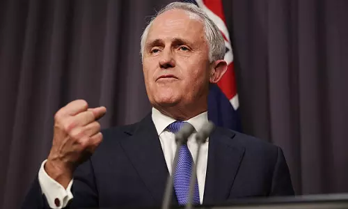 ആസ്ട്രേലിയയുടെ പ്രധാനമന്ത്രിയായി മാല്കം ടേണ്ബുള് അധികാരമേറ്റു ആസ്ട്രേലിയയുടെ പ്രധാനമന്ത്രിയായി മാല്കം ടേണ്ബുള് അധികാരമേറ്റു