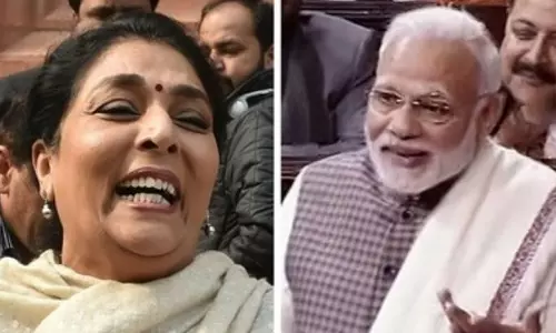 രേണുകയുടെ ചിരിയെ പരിഹസിച്ച് മോദി; ഇതില്‍ കൂടുതല്‍ മോദിയില്‍ നിന്ന് എന്ത് പ്രതീക്ഷിക്കാനെന്ന് മറുപടി