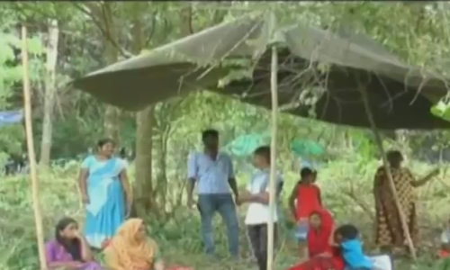 മമ്പാട് മിച്ചഭൂമിയില്‍ ഭൂരഹിതരുടെ കുടില്‍ക്കെട്ടി സമരം