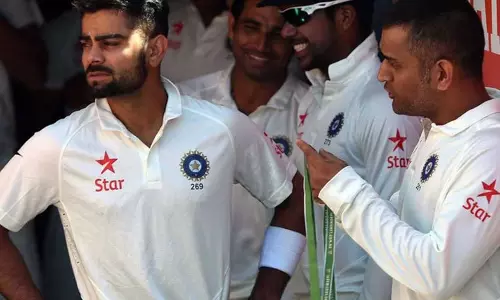 കൊഹ്‍ലി ഇല്ലാത്ത ഇന്ത്യന്‍ ടെസ്റ്റ് ടീമില്‍ ധോണി