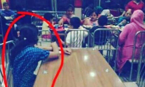 വീട്ടുജോലിക്കാരികള്‍ക്ക് എന്ത് വിശപ്പ്; കുടുംബാംഗങ്ങള്‍ ഭക്ഷണം കഴിക്കുന്നത് നോക്കി ഇരിക്കേണ്ടി വന്ന പെണ്‍കുട്ടി