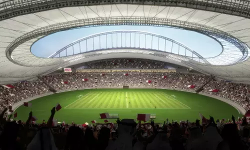 2022 ലോകകപ്പ്: ഖത്തറുമായി റഷ്യ കരാര് ഒപ്പുവെച്ചു 2022 ലോകകപ്പ്: ഖത്തറുമായി റഷ്യ കരാര് ഒപ്പുവെച്ചു