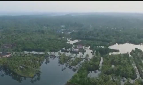 ഒരു തുരുത്ത് എങ്ങിനെ ഇല്ലാതെയാകുന്നു...മണ്‍റോ തുരുത്തിന്റെ കാഴ്ചകളുമായി ജലസമാധി