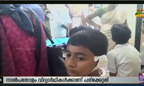 പയ്യോളി സ്കൂളില്‍ മതിലിടിഞ്ഞ് നാല്‍പതോളം കുട്ടികള്‍ക്ക് പരിക്ക്