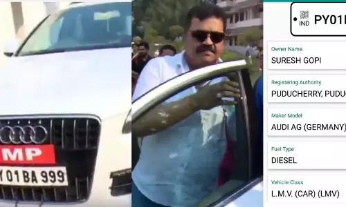 സുരേഷ് ഗോപി നടത്തിയത് അഞ്ചര ലക്ഷം രൂപയുടെ നികുതിവെട്ടിപ്പ് ? ബിജെപി എംപിയുടെ കാര്‍ രജിസ്ട്രേഷന്‍ കള്ളക്കളി പൊളിച്ച് സോഷ്യല്‍മീഡിയ