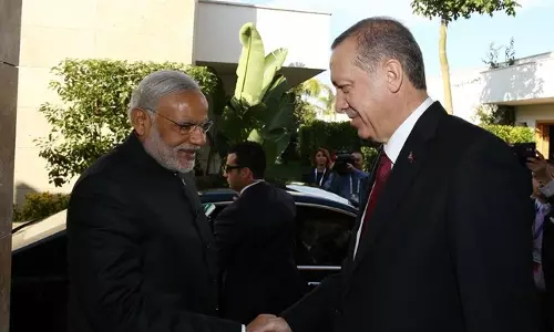 സഹകരണ സാധ്യത തുറന്നിട്ട് തുര്‍ക്കി പ്രസിഡന്‍റ് ഉര്‍ദുഗാന്റെ  ഇന്ത്യാസന്ദര്‍ശനം
