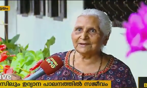 83ാം വയസിലും പൂക്കളുടെ കൂട്ടുകാരി