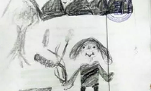 പീഢനത്തിന് തെളിവായത് പത്തുവയസുകാരി വരച്ച ചിത്രം