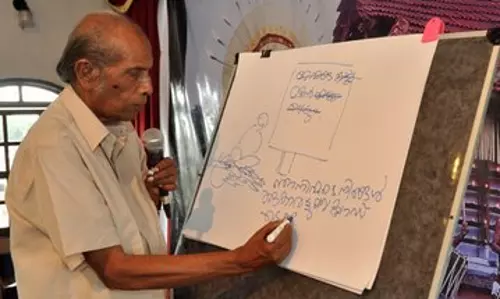 ചിരിവരയില്‍ പ്രതിഫലിച്ചത്  മലയാളിയുടെ സാമൂഹിക, രാഷ്ട്രീയ ജീവിതം