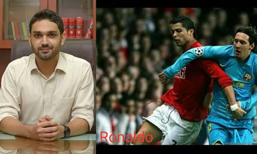 ഫ്ലെക്സ് നീക്കാന്‍ ഓടുന്ന മെസിയും റോണോയും; വീണ്ടും ട്രോളുമായി കണ്ണൂര്‍ കലക്ടര്‍