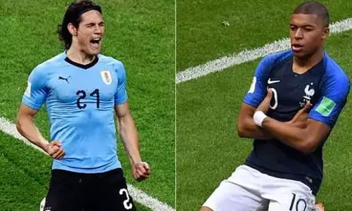 ആക്രമണത്തിലും പ്രതിരോധത്തിലും തുല്യര്‍; ഫ്രാന്‍സ് - യുറൂഗ്വെ പോരാട്ടം ഇന്ന് 