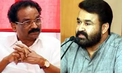 മോഹന്‍ലാല്‍  സാംസ്കാരിക മന്ത്രിയെ കണ്ടു