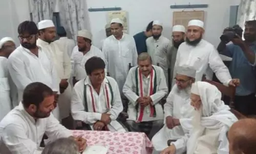 രാഹുല്‍ ഗാന്ധി മുസ്‍ലിം നേതാക്കളുമായി കൂടിക്കാഴ്ച നടത്തി