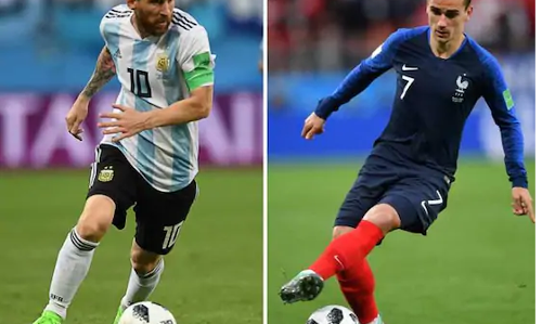 പ്രീ ക്വാര്‍ട്ടര്‍ മത്സരത്തില്‍ അര്‍ജന്റീനയും ഫ്രാന്‍സും ഇന്ന് നേര്‍ക്കുനേര്‍