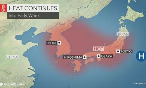 വെള്ളപ്പൊക്കത്തിന് പിന്നാലെ കൊടുംചൂട്, ജപ്പാനില്‍ 35 മരണം