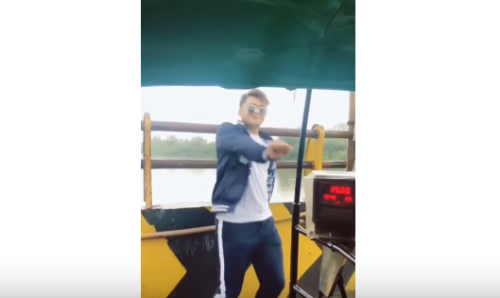 വാഹനത്തില്‍ നിന്നും ചാടിയിറങ്ങി ഒരു ഡാന്‍സ്; സോഷ്യല്‍ മീഡിയയില്‍ തരംഗമായി കീ കീ ചലഞ്ച്