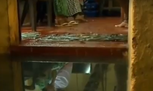 സ്വകാര്യ വ്യക്തി ഓവുചാല്‍ അടച്ചു; വീടിനുള്ളില്‍ വെള്ളം, പുറത്തിറങ്ങാനാകാതെ കാഴ്ചയില്ലാത്ത മൂന്ന് പേരും 25 കുടുംബങ്ങളും