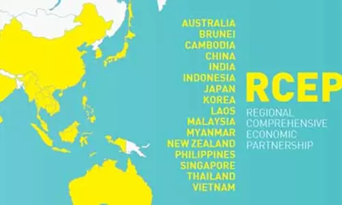 റീജിയണല്‍ കോബ്രിഹന്‍സീവ് ഇക്കണോമിക്ക് പാര്‍ട്ണര്‍ഷിപ്പ് കരാറില്‍  നിന്ന് ഇന്ത്യ പിന്മാറണമെന്ന് കര്‍ഷക സംഘടനകള്‍