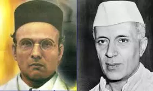 പാഠപുസ്തകത്തില്‍ നിന്ന് നെഹ്റുവിനെ മാറ്റി; പകരം സവര്‍ക്കറുടെ ഫോട്ടോ