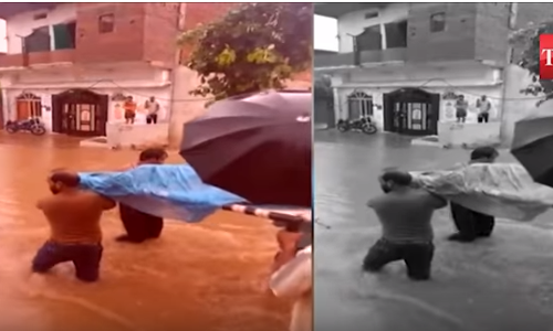 കനത്ത മഴ, വെള്ളക്കെട്ട്; ഗര്‍ഭിണിയെ ആശുപത്രിയിലെത്തിച്ചത് കുടുംബാംഗങ്ങള്‍ തോളിലേറ്റി