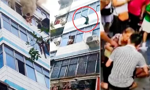 2 മക്കളെ സാഹസികമായി രക്ഷിച്ച ശേഷം മരണത്തിന് കീഴടങ്ങി ഒരു അമ്മ