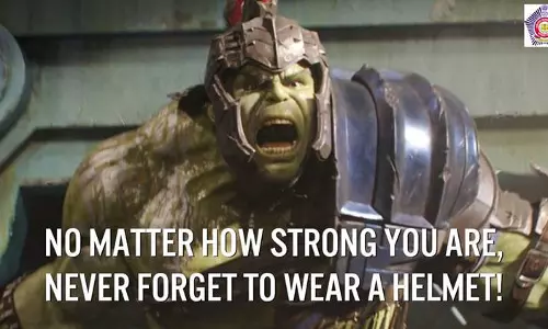 ശക്തനായിട്ട് കാര്യമില്ല;ഹെല്മറ്റ് ധരിക്കണം: മുംബൈ പൊലീസിന്റെ ട്രാഫിക് ബോധവത്കരണ പരസ്യം വൈറല് ശക്തനായിട്ട് കാര്യമില്ല;ഹെല്മറ്റ് ധരിക്കണം: മുംബൈ പൊലീസിന്റെ ട്രാഫിക് ബോധവത്കരണ പരസ്യം വൈറല്