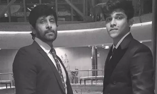 വിക്രമിന്റെ മകന്‍ ഓടിച്ച കാറിടിച്ച് ഒരാള്‍ക്ക് പരിക്ക്; ധ്രുവിനെതിരെ കേസെടുത്തു