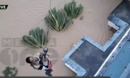 പത്തനംതിട്ടയില്‍ രക്ഷാപ്രവര്‍ത്തനത്തിന് ഹെലികോപ്റ്ററെത്തി