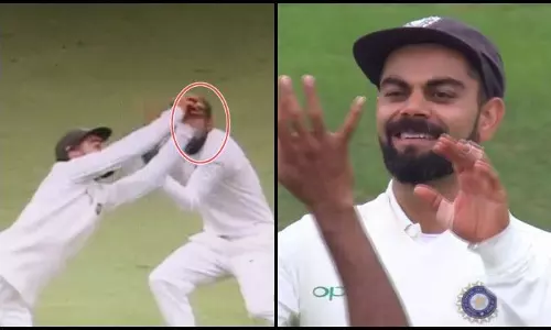 ഒലി പോപ്പിനെ പറന്നുപിടിച്ച കൊഹ്‍ലിയുടെ മിന്നല്‍ ക്യാച്ച്