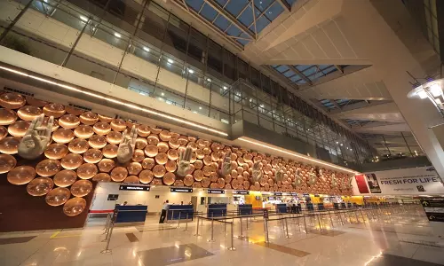 ഡല്‍ഹി വിമാനത്താവളത്തിൽ യാത്രക്കാരി വലിച്ചെറിഞ്ഞ പവർ ബാങ്ക് പൊട്ടിത്തെറിച്ചു