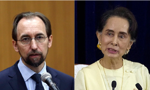 റോഹിങ്ക്യകള്‍ക്കെതിരെയുള്ള വംശഹത്യ; ആങ് സാന്‍ സൂകി രാജി വയ്ക്കണമെന്ന് ഐക്യരാഷ്ട്ര സഭ