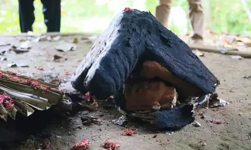 ഡി.എച്ച്.ആര്‍.എമ്മിന്റെ ബുദ്ധ പ്രതിമ സാമൂഹിക വിരുദ്ധർ തകർത്തു