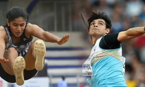 ജാവലിനില്‍ പുതുചരിത്രം രചിച്ച് നീരജ്, ലോങ്ജംപില്‍ നീനക്ക് വെള്ളി