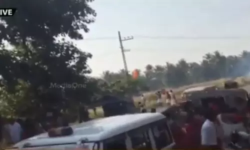 വയലിന് തീയിട്ട് വനിതാ മതില്‍ പൊളിക്കാന്‍ ബി.ജെ.പി ശ്രമം