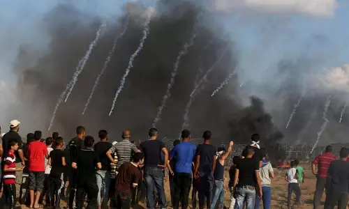 ഗാസാ അതിര്‍ത്തിയിലെ പ്രതിഷേധത്തില്‍ പതിനേഴുകാരനായ ഫലസ്തീനി കൊല്ലപ്പെട്ടു