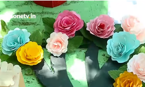 ഒഴിവുസമയങ്ങളെ വര്‍ണക്കടലാസുകൊണ്ട് ആഘോഷമാക്കി എട്ടാം ക്ലാസുകാരി