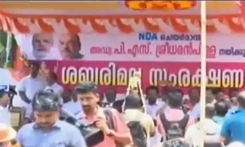 എന്‍ഡിഎയുടെ ശബരിമല സംരക്ഷണ യാത്ര പന്തളത്ത്