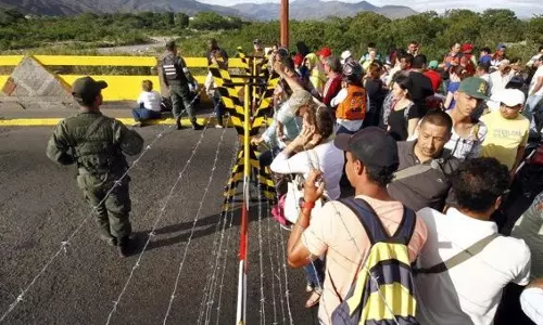 വെനസ്വേലയില്‍ നിന്ന് കൊളംബിയയിലേക്ക് അനധികൃത കുടിയേറ്റം