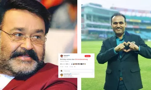 നന്ദി ലാലേട്ടാ... സെവാഗിന്‍റെ ട്വീറ്റ്