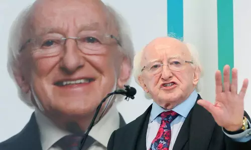 മൈക്കിള് ഡി. ഹിഗ്ഗിന്സ് വീണ്ടും ഐറിഷ് പ്രസിഡന്റ് മൈക്കിള് ഡി. ഹിഗ്ഗിന്സ് വീണ്ടും ഐറിഷ് പ്രസിഡന്റ്