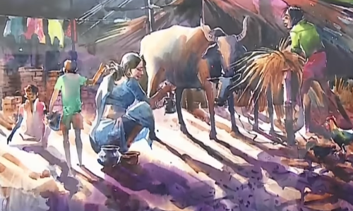 ജീവന്‍ തുടിക്കുന്ന ചിത്രങ്ങളുമായി ചിത്രകാരന്‍ ബി.ടി.കെ അശോക്