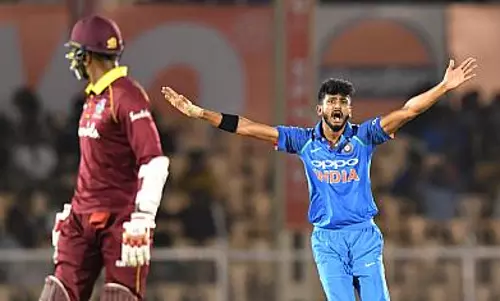 ഇന്ത്യയുടെ ‘ഹെവി റണ്‍ ചലഞ്ചിന്’ മുന്നില്‍ തകര്‍ന്നടിഞ്ഞ് വിന്‍ഡീസ്