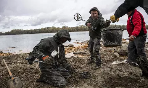 ഡാന്യൂബിലെ ജലനിരപ്പ് താഴ്ന്നപ്പോള്‍ പൊന്തിവന്ന നിധിക്കപ്പല്‍