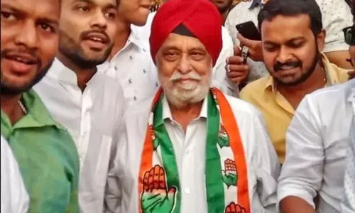 മധ്യപ്രദേശില്‍ മുന്‍ കേന്ദ്രമന്ത്രി സര്‍താജ് ബി.ജെ.പി വിട്ട് കോണ്‍ഗ്രസിലെത്തി 