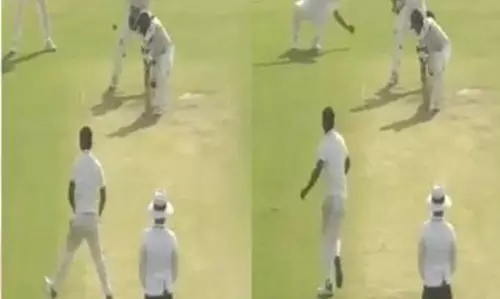 രഞ്ജി ട്രോഫി; ശ്രദ്ധേയമായി  റെയ്നയുടെ ഫീല്‍ഡിങ് 