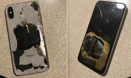 ഐഫോണ്‍ X പൊട്ടിത്തെറിച്ചു; പ്രതീക്ഷിക്കാത്തതെന്ന് ആപ്പിള്‍ 